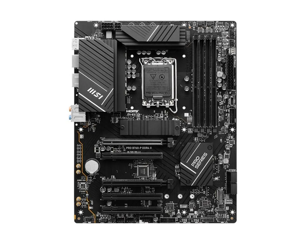 MSI MSI PRO B760-P DDR4 II AMD motherboard — product photo