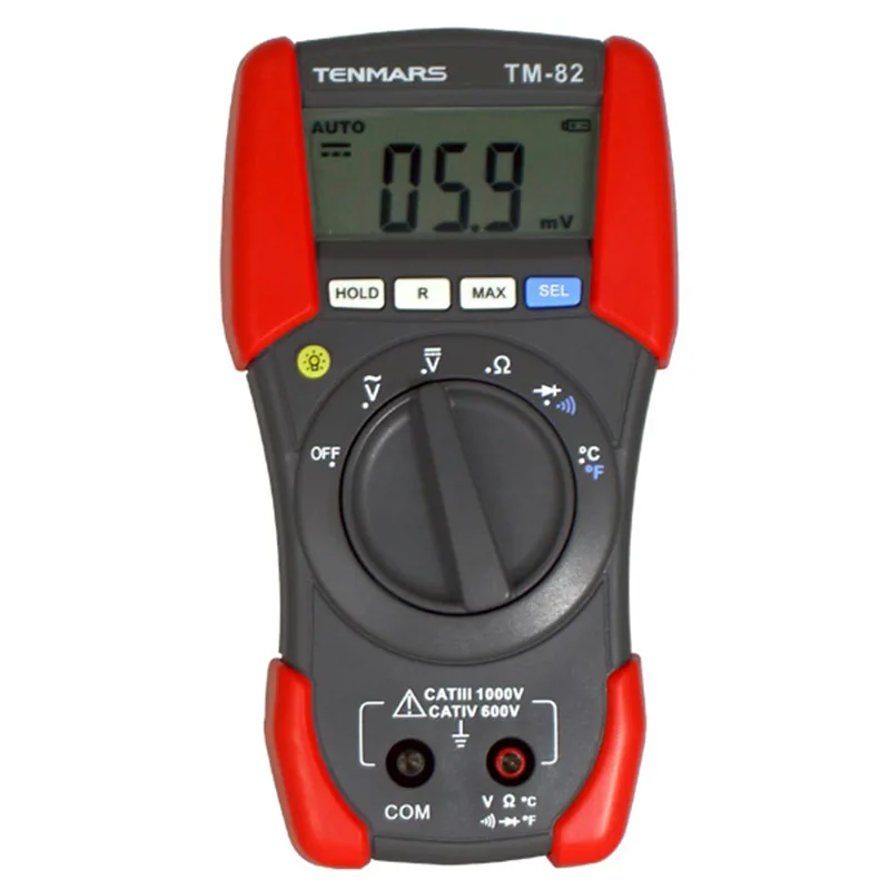 TENMARS ELECTRONICS TENMARS ELECTRONICS TM-82 Digital Multimeter CAT IV 600V electrician tool — product photo
