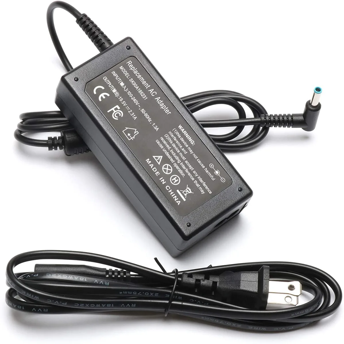 myVolts myVolts 19.5V 2.31A 45W AC Adapter 4.5*3.0mm Blue Tip — product photo