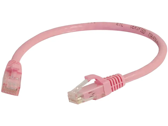 Cables To Go Cables To Go 04043 Cat6 network ethernet cable pink 1 ft — product photo