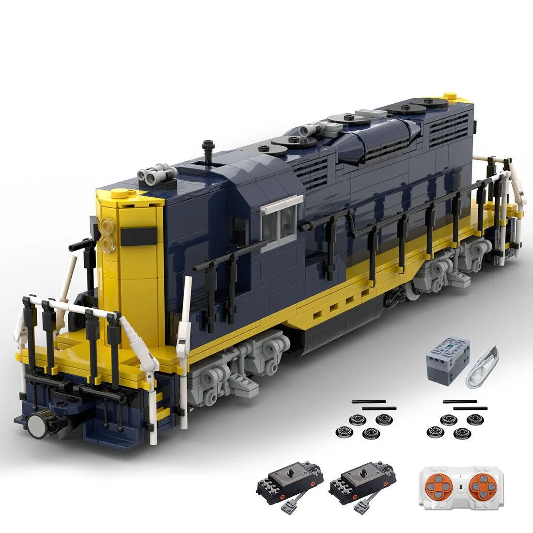ZITIANYOUBUILD ZITIANYOUBUILD MOC-79701 Santa Fe GP9 Train 1332 Parts — product photo