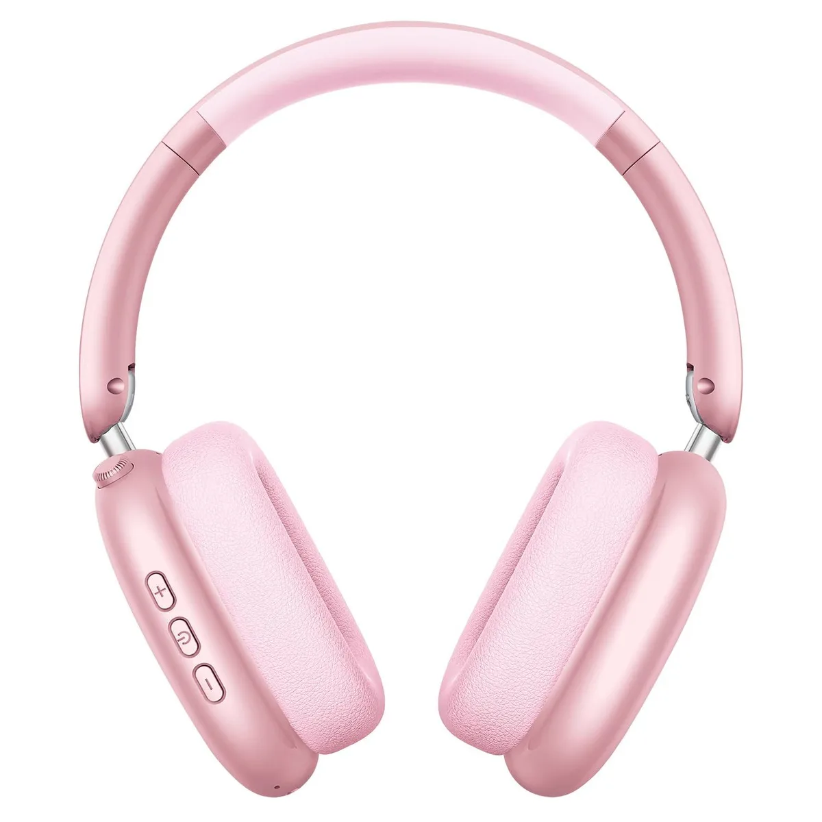 White over-ear headphones with padded earcups and headband, folded flat