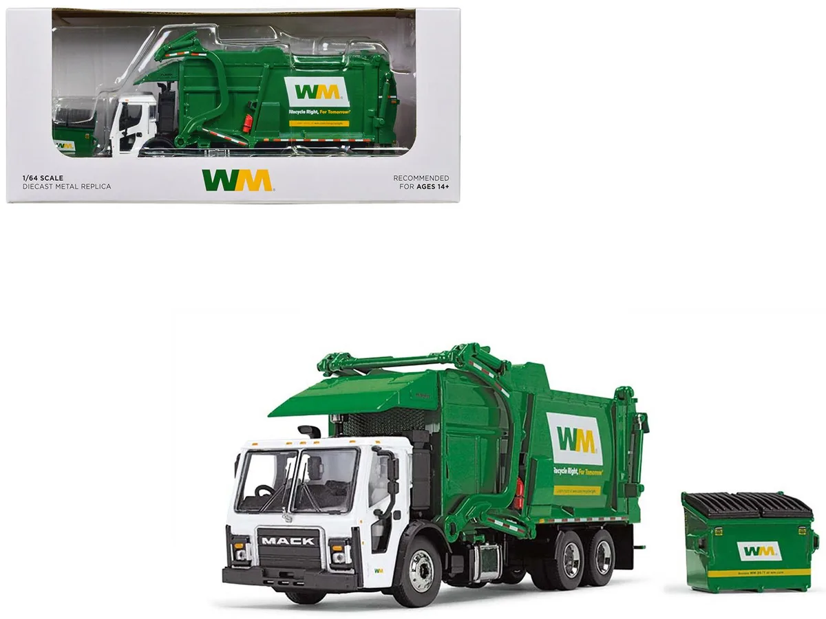 First Gear First Gear Mack LR Garbage Truck McNeilus Meridian 1/64 Diecast — product photo