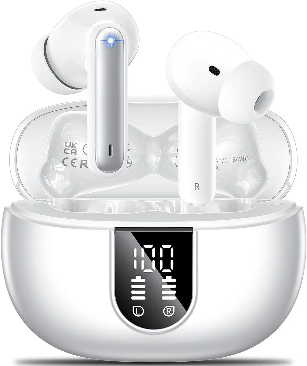KEHIPI KEHIPI Wireless Earbuds Bluetooth 5.3 42H 13mm 4 ENC Mic IP7 2023 — product photo