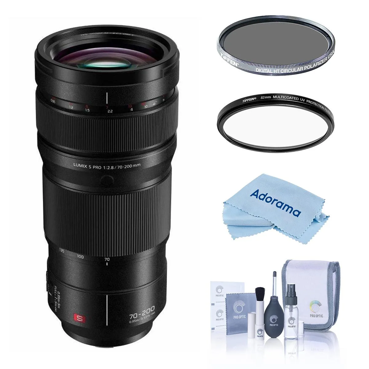 Panasonic Panasonic LUMIX S PRO 70-200mm f/2.8 O.I.S. Lens with Tiffen 82mm UV and CPL Filters — product photo