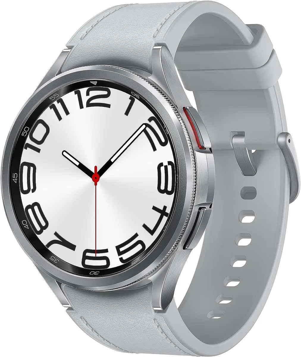 SAMSUNG SAMSUNG SM-R965UZSAXAA Galaxy Watch 6 Classic 47mm LTE Silver wearable technology — product photo
