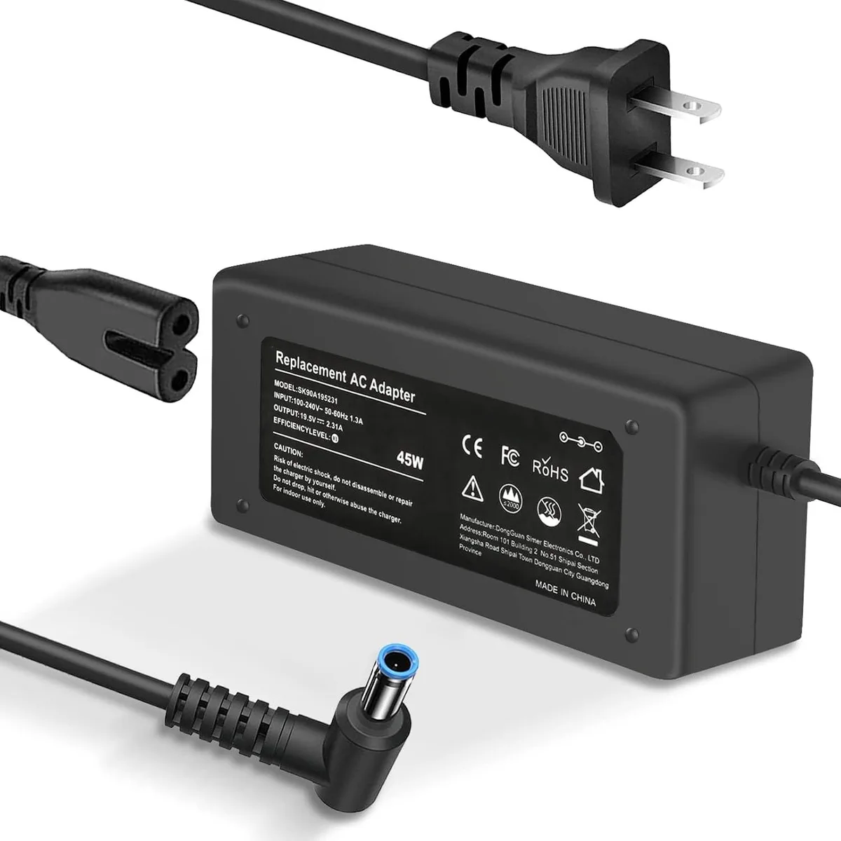 FLEANE FLEANE 45W Smart Blue Tip AC Adapter laptop charger — product photo