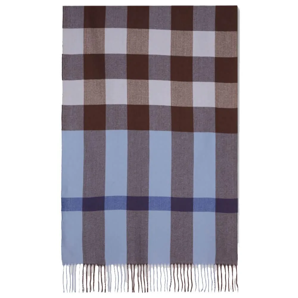 Ankarsrum Original USA Ankarsrum Original USA Plaid Berry Long Scarf Blue — product photo