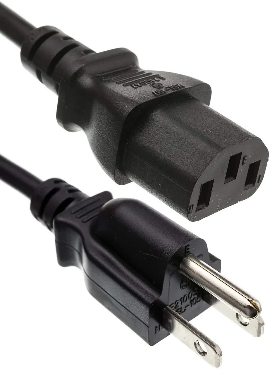 iMBAPrice iMBAPrice 1 Ft AC Power Cord NEMA 5-15P to IEC320C13 UL Listed 3 Prong Cable — product photo
