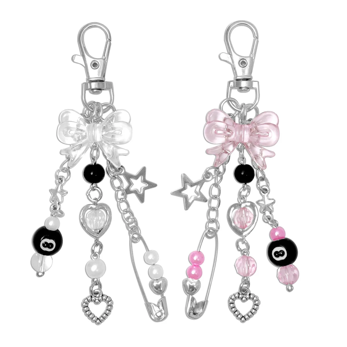  Viator Gear Keyholder Pink &amp; Clear Bow — product photo