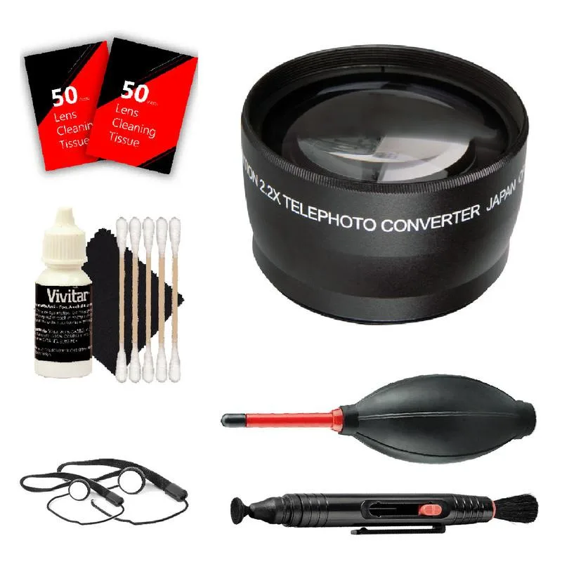 Vivitar Vivitar 52mm 2.2x Telephoto Lens Kit for Nikon D7000 D7100 D7200 — product photo