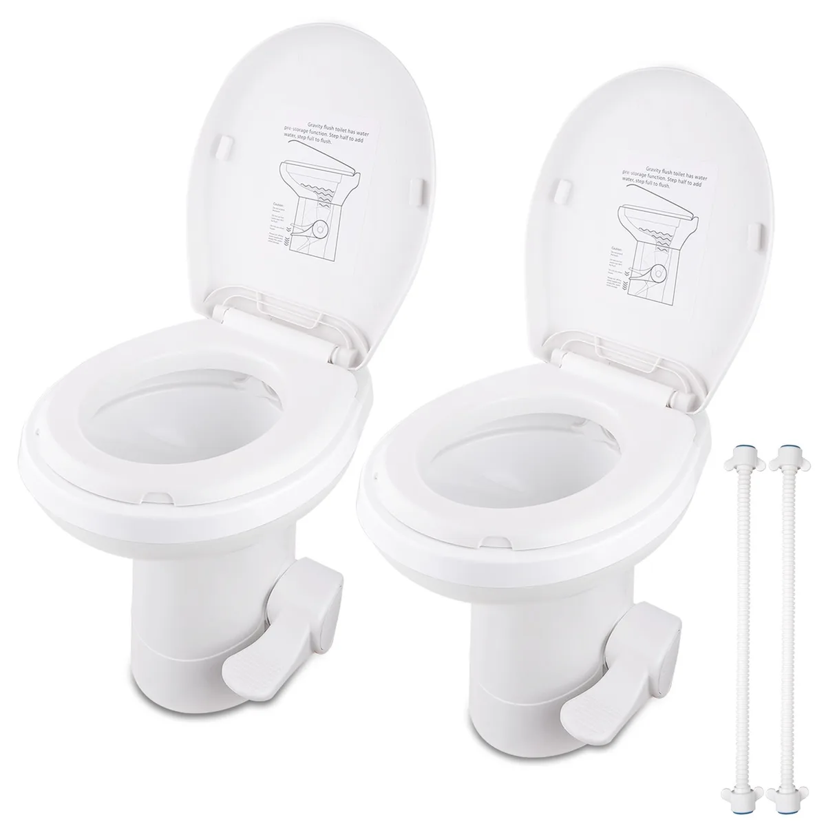 Yescom USA, Inc. Yescom USA, Inc. 22GFT001-37-07.V1X2 toilet 20" high profile 2 pack — product photo