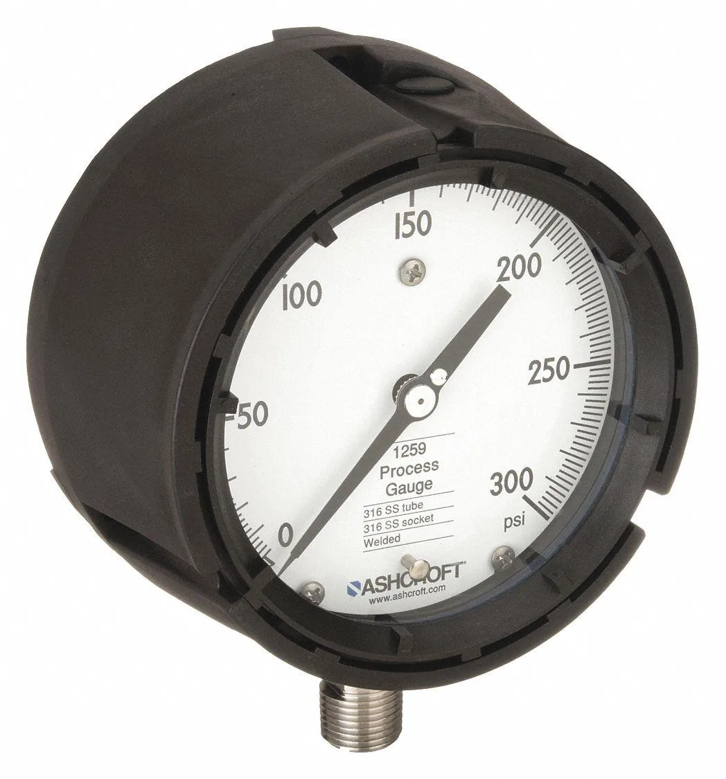Ashcroft Ashcroft 451259SD04L300# Process Pressure Gauge 0-300 psi 4-1/2 in — product photo