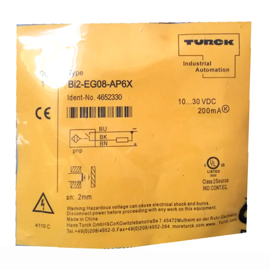 Turck Turck Bi2-EG08K-AP6X 4669400 inductive sensor PNP electrician tool — product photo