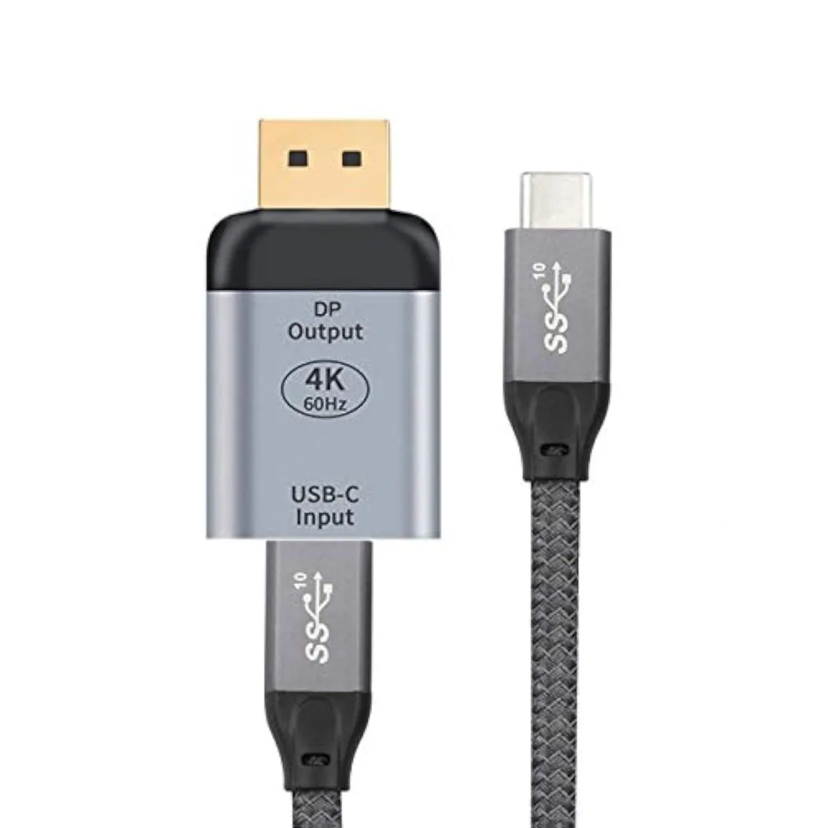 Fervit Fervit USB-C Female to DisplayPort Adapter 4K 60Hz 1.5M Cable 10Gbps 100W — product photo