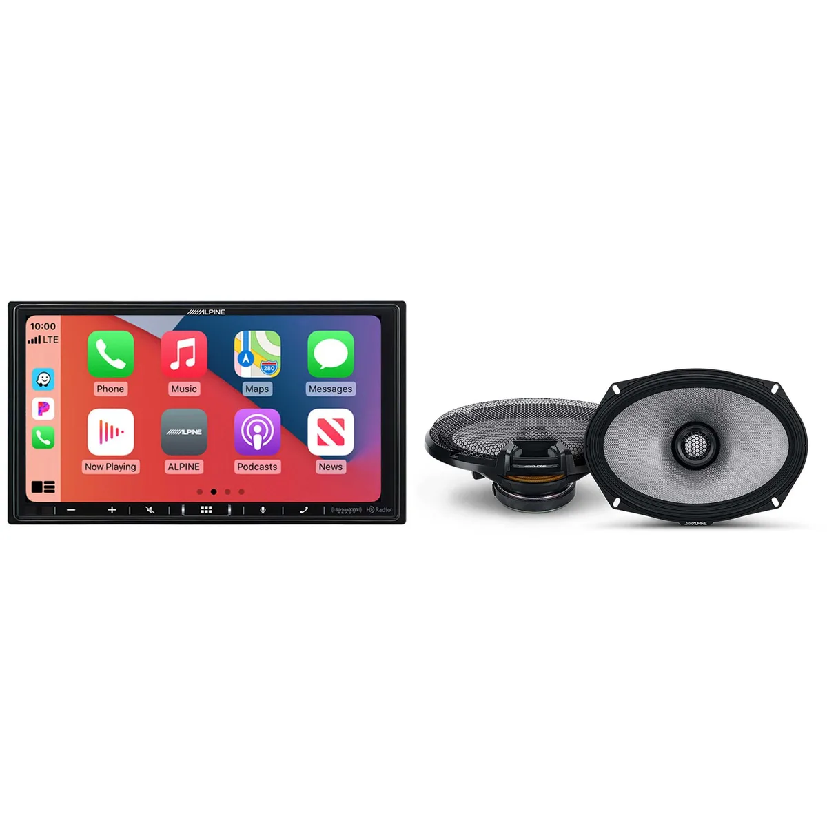 Alpine Alpine iLX-407 7-Inch Receiver with R2-S69 6x9" Speakers — product photo