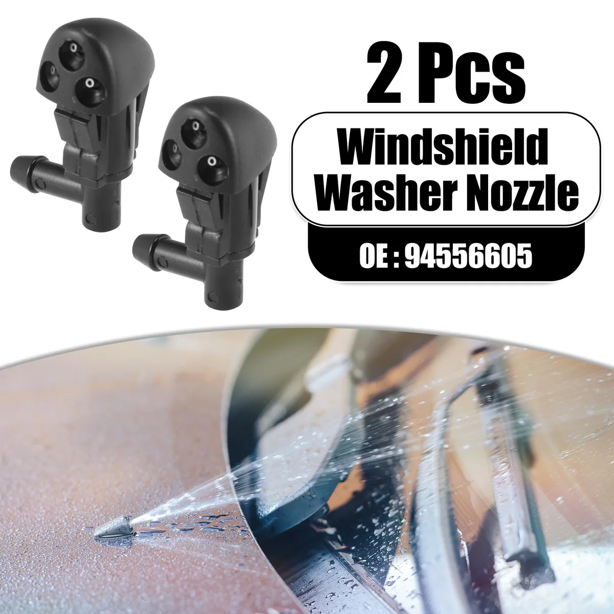 Unique-Bargains Unique-Bargains Front Windshield Washer Nozzles Chevrolet Cruze 2009-2014 94556605 2pcs — product photo