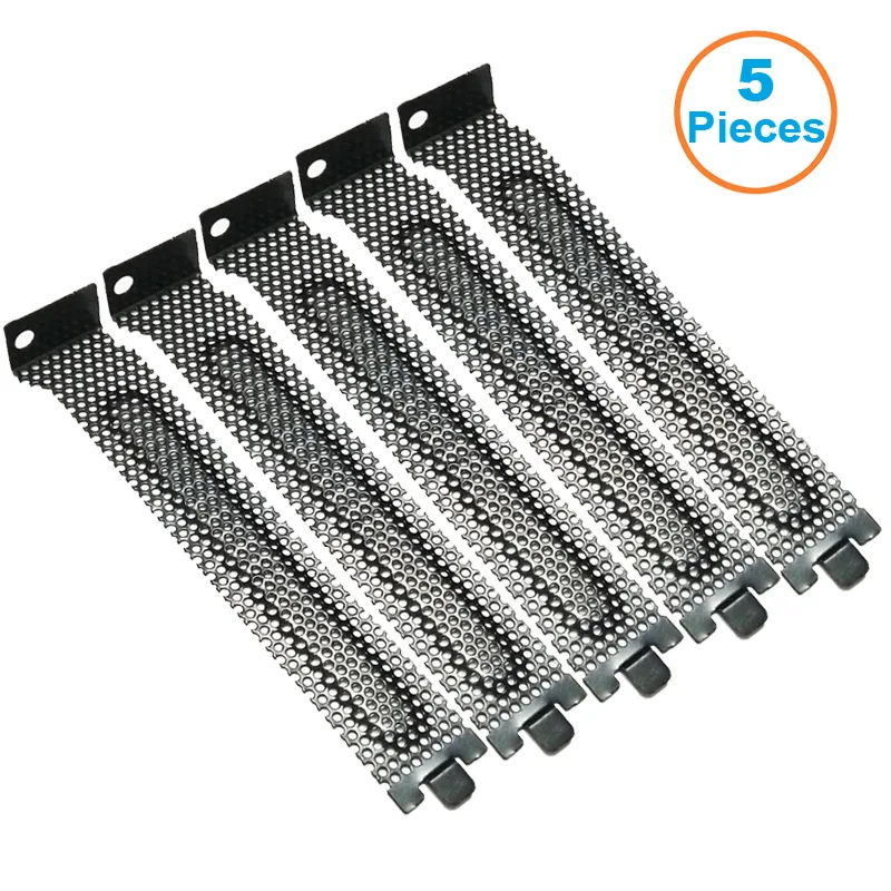 EN-Labs EN-Labs PCICOVERAL5PK 5pcs Black PCI Slot Cover Mesh Aluminum — product photo