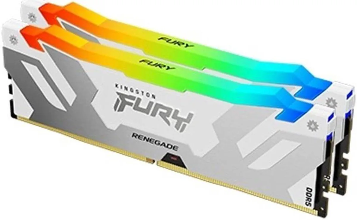 Kingston Technology Corp. Kingston Technology Corp. KF564C32RWAK2-32 Fury Renegade 32GB (2×16GB) DDR5 6400 CL32 desktop RAM — product photo