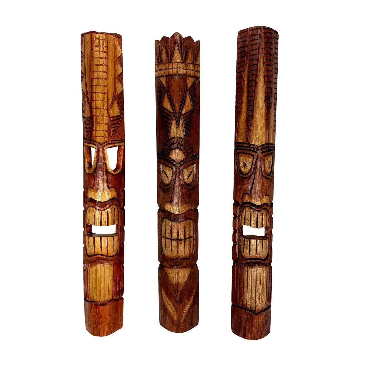 Contrast Inc. Contrast Inc. Set of 3 Tiki Mask Wall Art 40 Inch — product photo