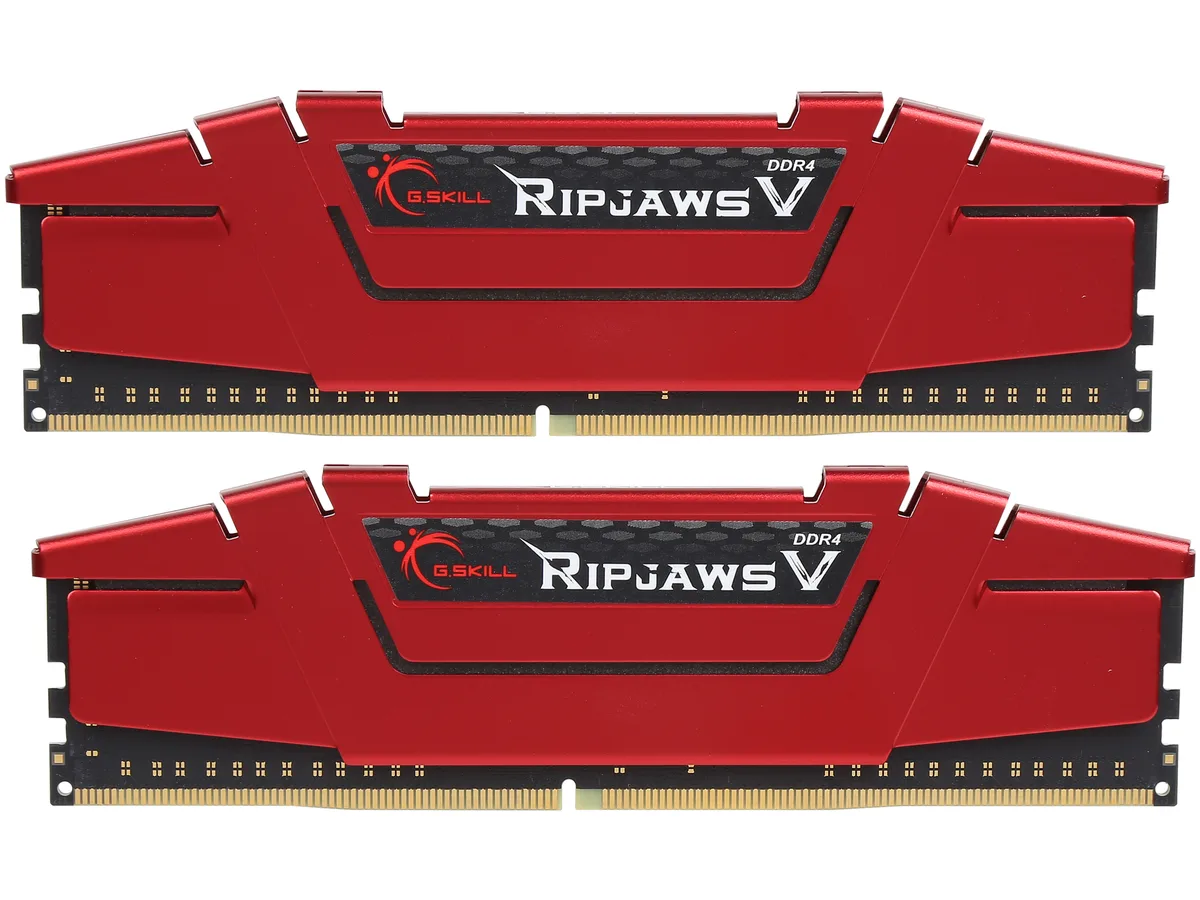 G.SKILL G.SKILL Ripjaws V F4-2666C15D-32GVR 32GB (2×16GB) DDR4 2666 CL15 desktop RAM — product photo