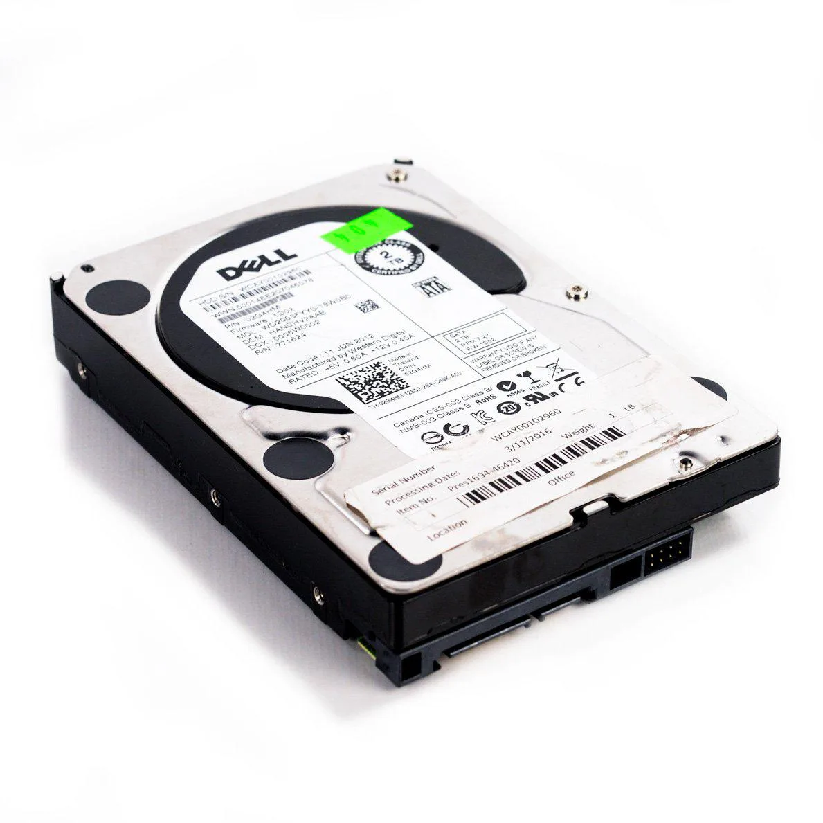 DELL DELL 2TB 7.2K 3.5" SATA Enterprise Internal Hard Drive WD2003FYYS-18W0B0 — product photo