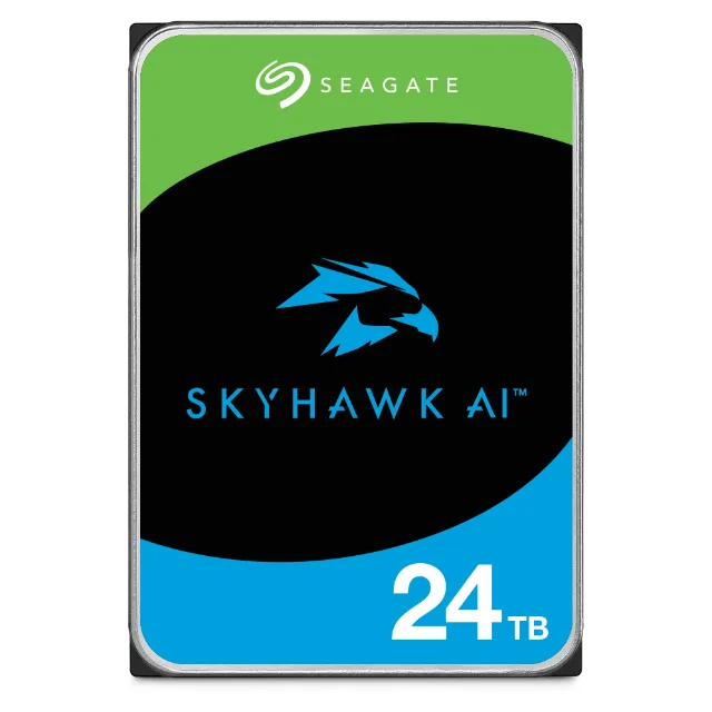 Seagate Seagate ST24000VE002 SkyHawk AI 24TB 7200 RPM 512MB SATA 6.0Gb/s 3.5" internal hard drive — product photo