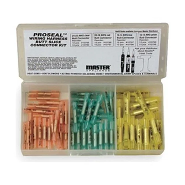 Master Appliance Master Appliance 10054 Wire Connector Kit, 10 AWG Max, 25 pcs, Multicolored — product photo