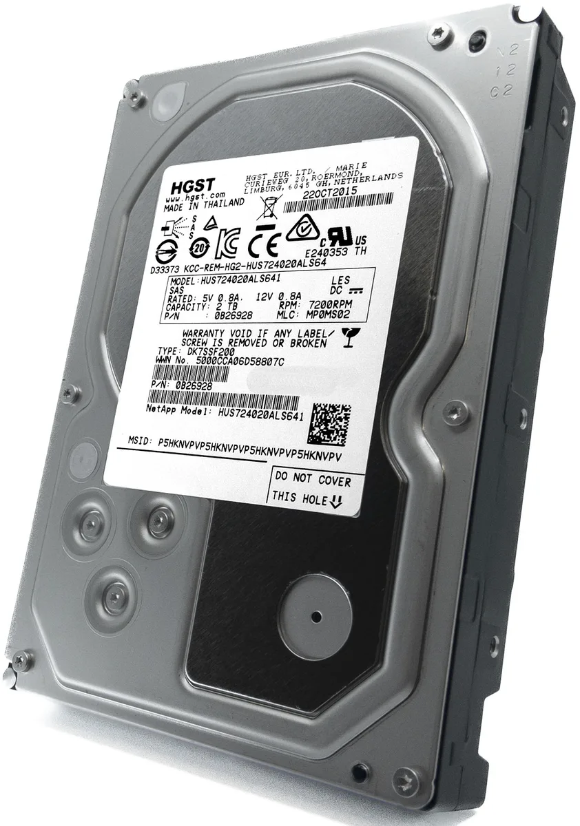 HGST HGST Ultrastar 7K4000 2TB SAS 6Gb/s 3.5" 7200 RPM 64 MB cache internal hard drive — product photo