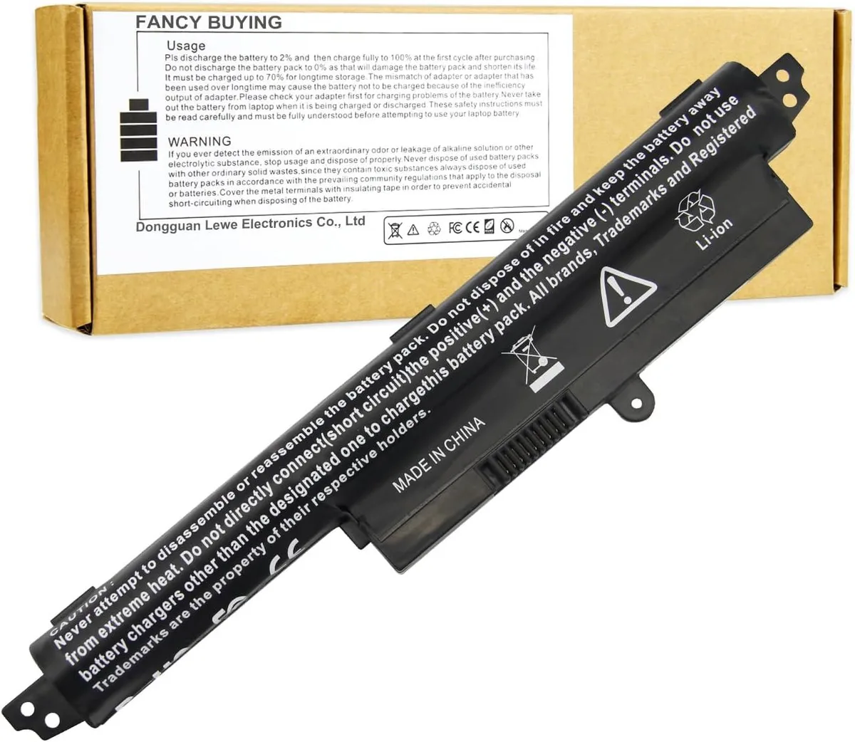 PISKEKAT PISKEKAT A31N1302 laptop battery 11.1V 2200mAh 3-cell for Asus Vivobook X200CA F200CA 11.6 — product photo