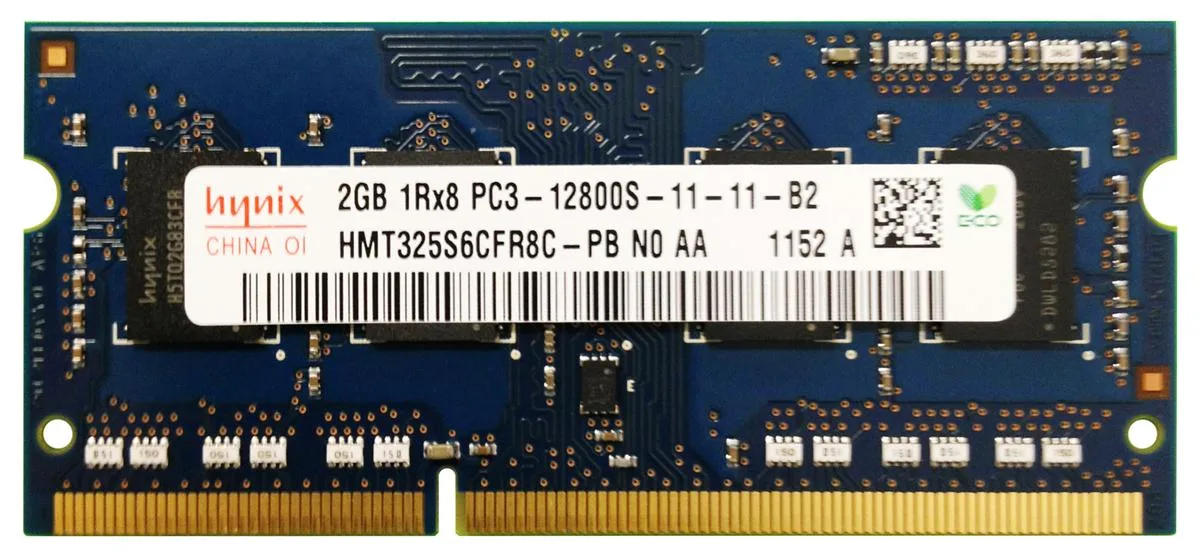 SK hynix SK hynix HMT325S6CFR8C-PB 2GB DDR3 1600 laptop RAM — product photo