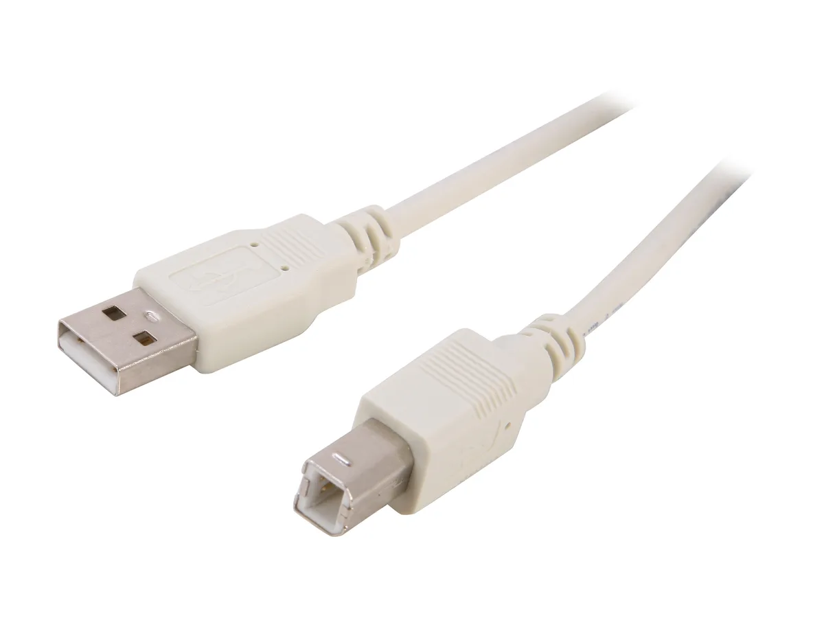 Nippon Labs Nippon Labs USB-6-AB USB 2.0 A to B cable beige male to male — product photo