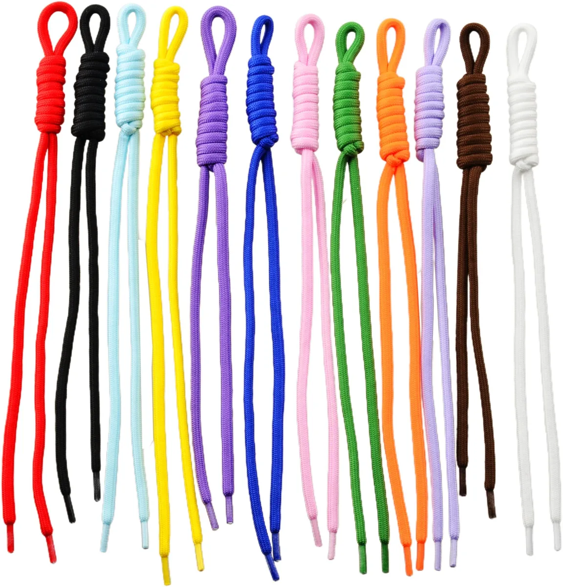  KJML DIY Paracord Keychain 12pcs Multicolor 10 inch — product photo