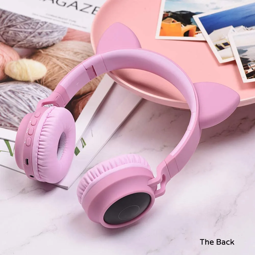Corn Electronics Corn Electronics Bluetooth Headset Pink 40mm 10m 15h 7 LED — product photo