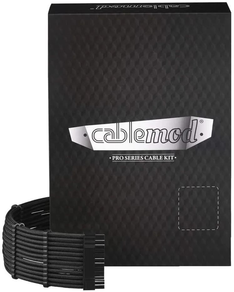 CableMod CableMod RT-Series Pro ModFlex Sleeved Cable Kit for ASUS and Seasonic PSUs Black — product photo