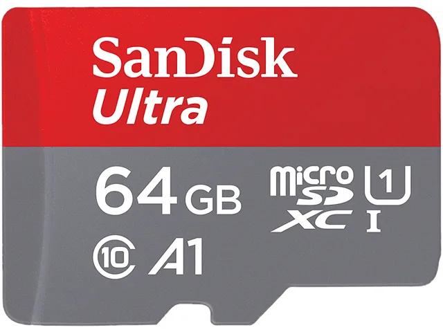 SanDisk SanDisk Ultra microSDXC 64GB A1 UHS-I/U1 Class 10 SDSQUAR-064G-GN6MA memory card — product photo