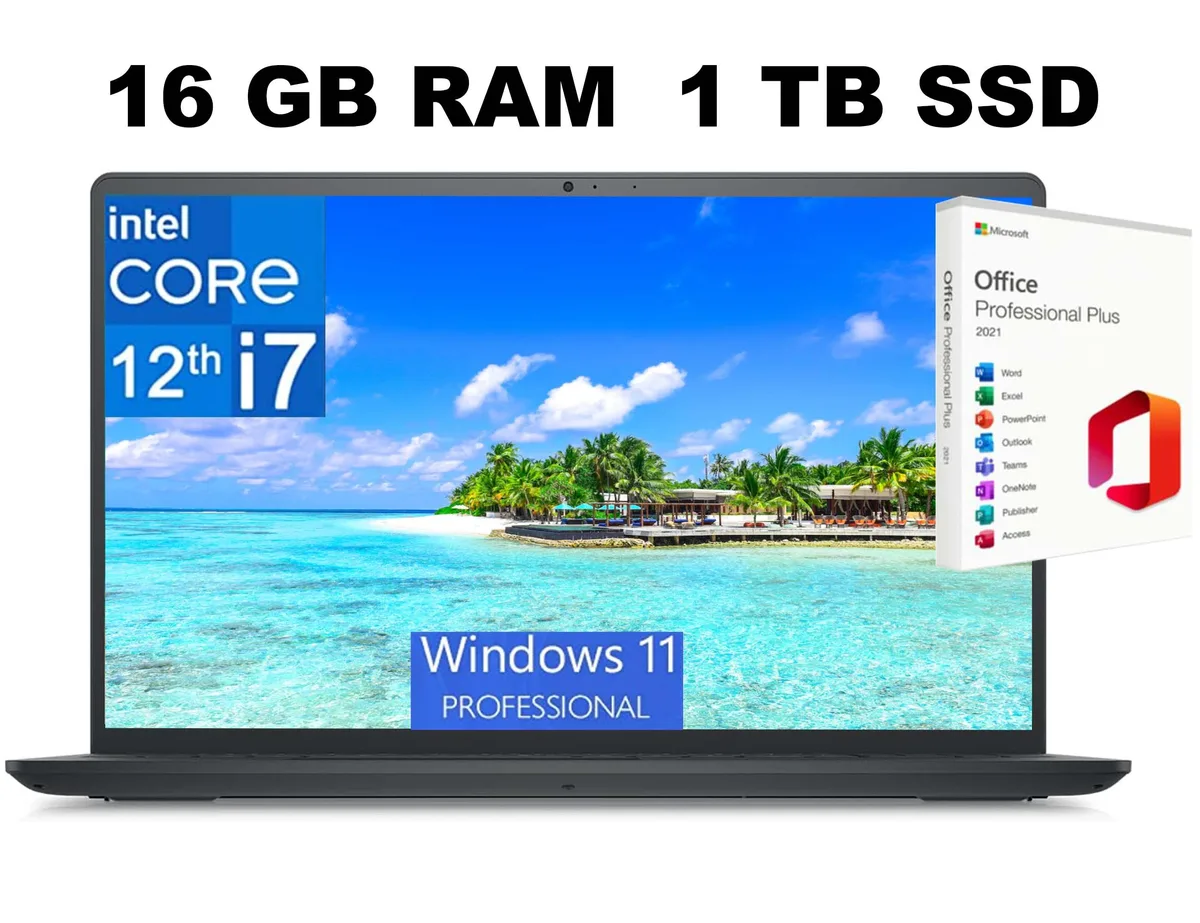 DELL DELL Inspiron 3520 15 laptop Core i7-1255U 16GB 1TB SSD 15.6" FHD — product photo