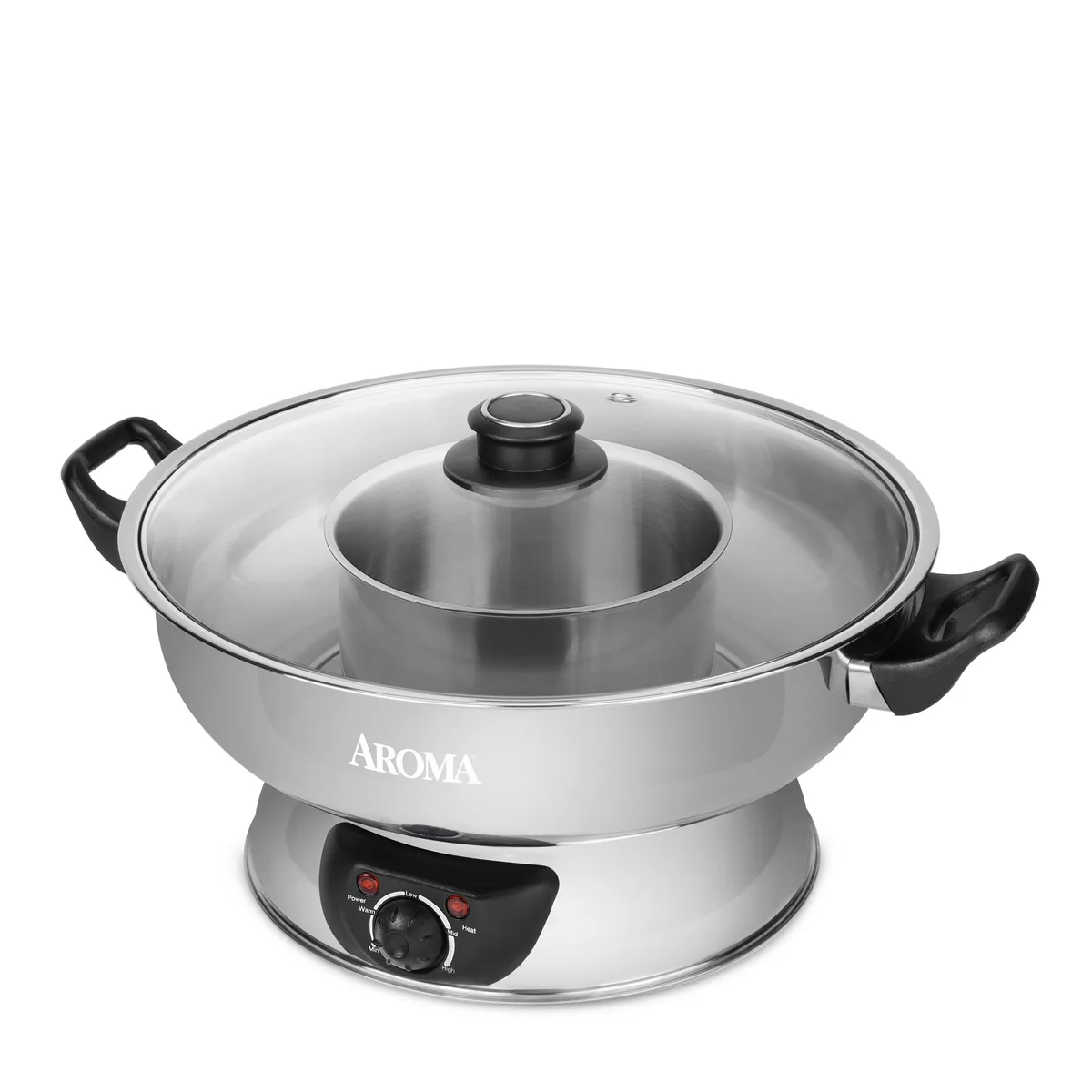 Aroma Aroma ASP-600 5 quart stainless steel hot pot — product photo