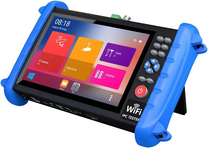 NShi NShi CCTV Camera Tester 7in IPS 1920x1200 6K IP CVBS PoE 48V PTZ HDMI Out — product photo