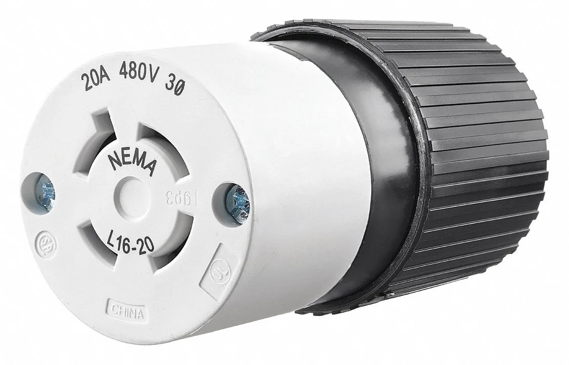 Bryant Bryant Locking Wire Cap Connector 480V AC 20A 3-Pole 4-Wire 71620NC — product photo