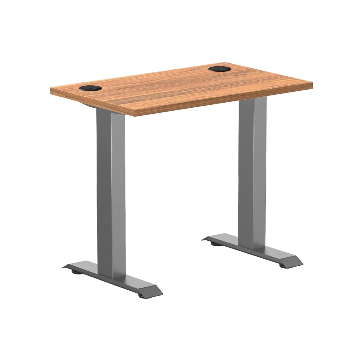 Desky Desky Zero Mini Office Desk Prime Oak 32 x 20 in Space Gray — product photo