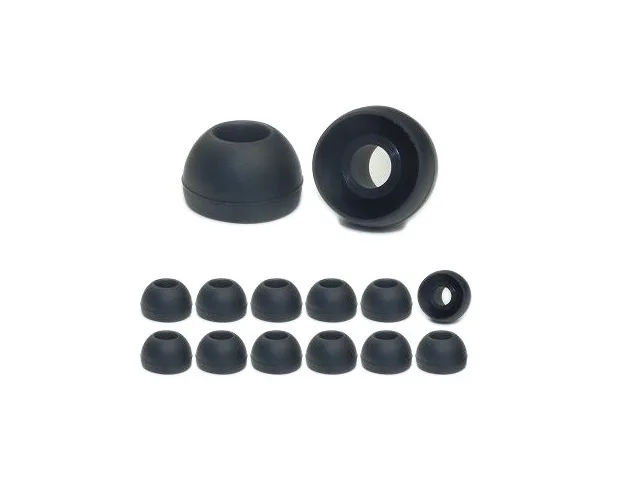 Earphones Plus Earphones Plus Sennheiser Replacement Ear Tips Medium 6 Pairs Black — product photo