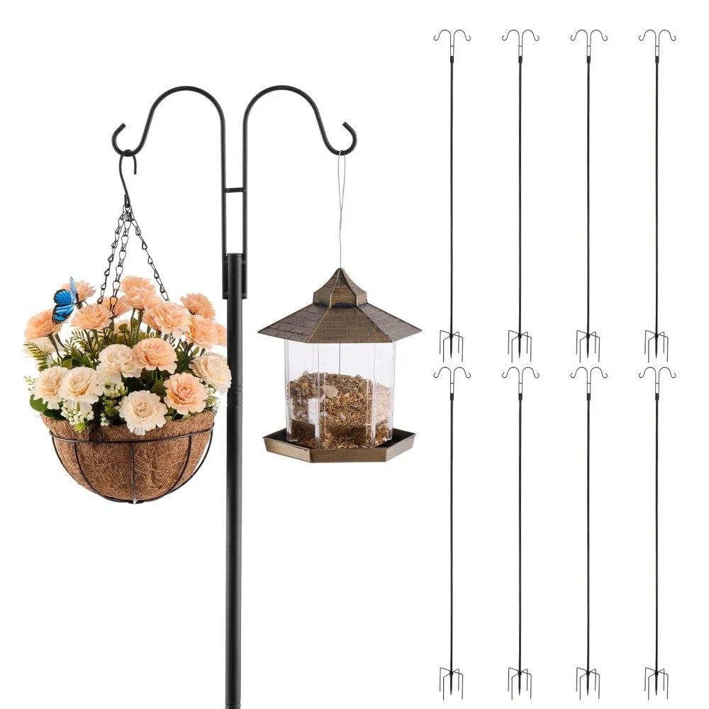 VEVOR VEVOR 8-Pack 108 Inch Double Shepherd Hooks, 19mm Steel — product photo