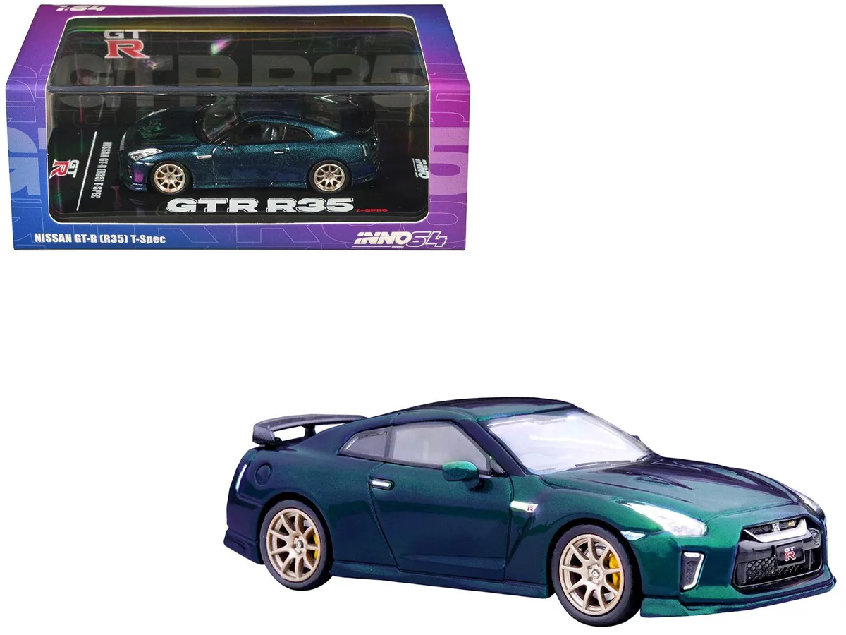 Inno Models Inno Models Nissan GT-R (R35) T-Spec RHD Midnight Purple Metallic 1/64 Diecast Car — product photo