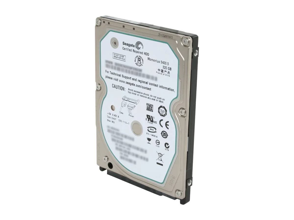 Seagate Seagate ST9320320AS 320GB 5400 RPM SATA 3.0Gb/s 2.5" laptop hard drive — product photo