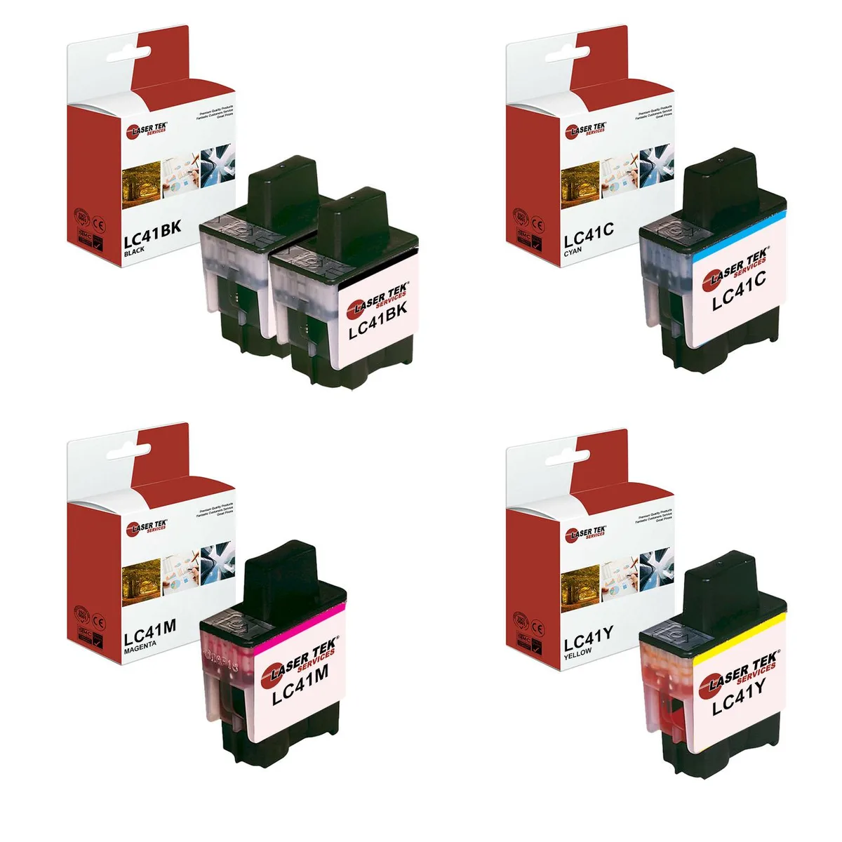 Laser Tek Services Laser Tek Services LC-41 5-pack toner cartridges — product photo