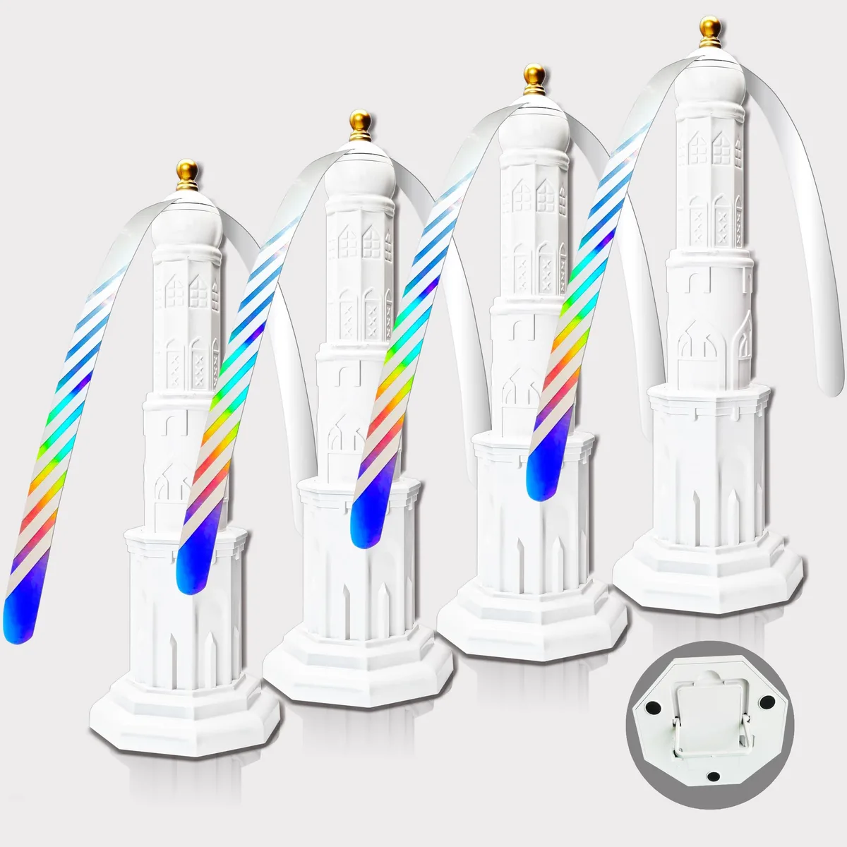  PATIOSIR Portable Food Fan White 4pack 14.33in W 12.83in H 9.06in D — product photo