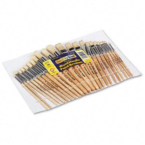 Chenille Kraft Chenille Kraft 5172 Preschool Brush Set 12 Flat 12 Round 24 Pack — product photo