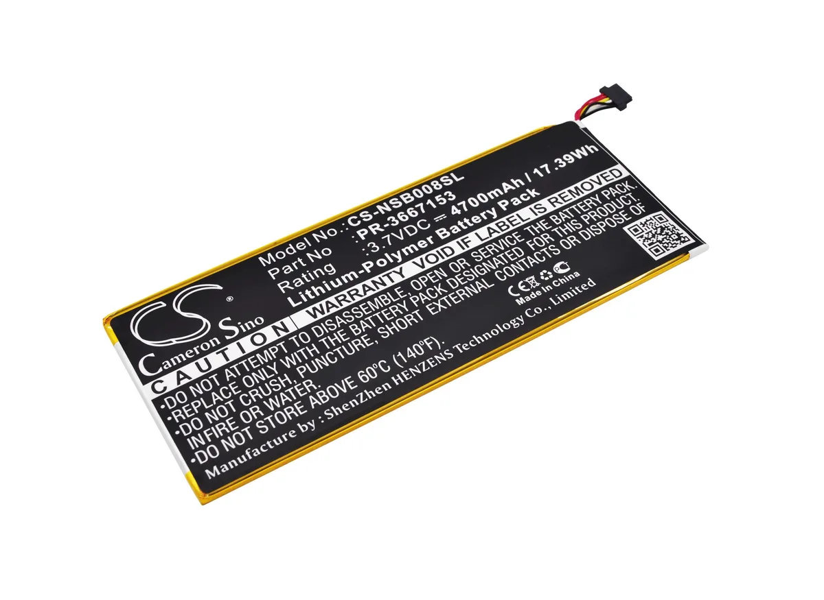 Cameron &amp; Co Cameron &amp; Co DS-CS-NSB008SL 4700mAh 3.7V Li-Polymer Battery — product photo