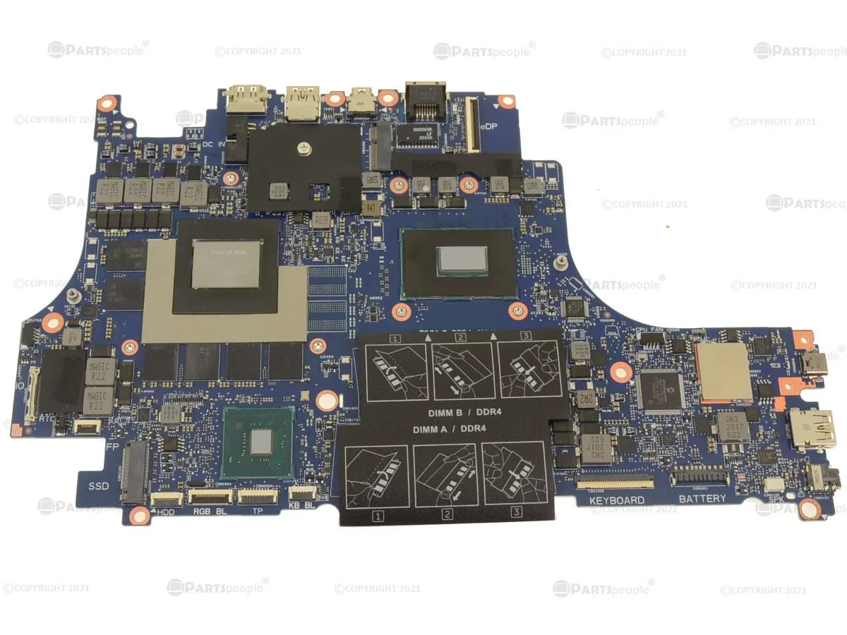 DELL DELL G Series G7 7590 Intel Motherboard Core i5-8300H RTX 2060 W89PK — product photo